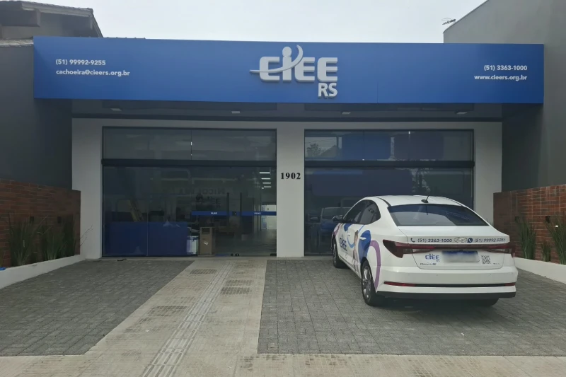 Fachada do CIEE, obra comercial executada pela Boni Empreendimentos