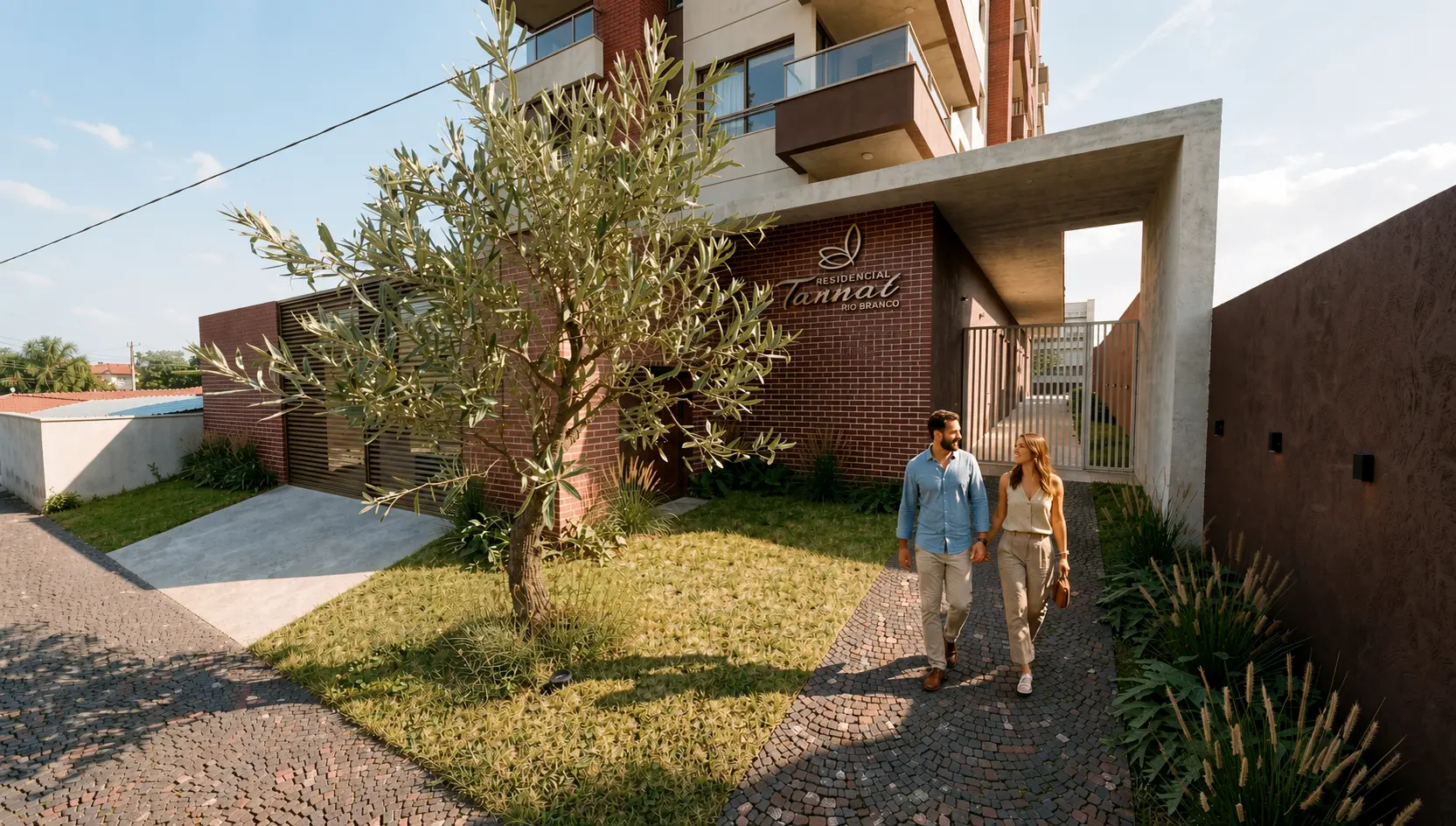 Perspectiva externa do Residencial Tannat
